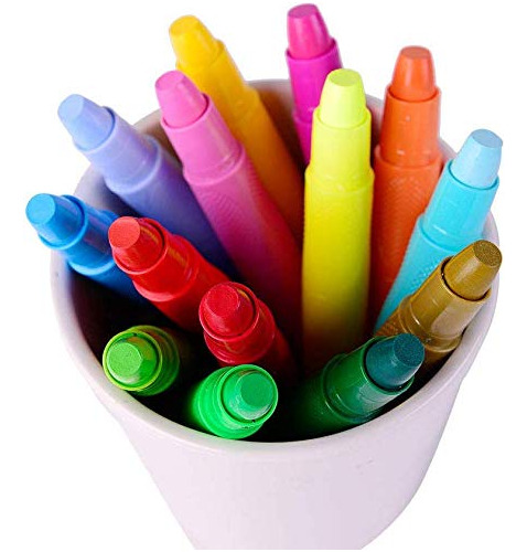 Pasteles De Aceite Mont Marte Para Ninos, 24 Colores Pastel 