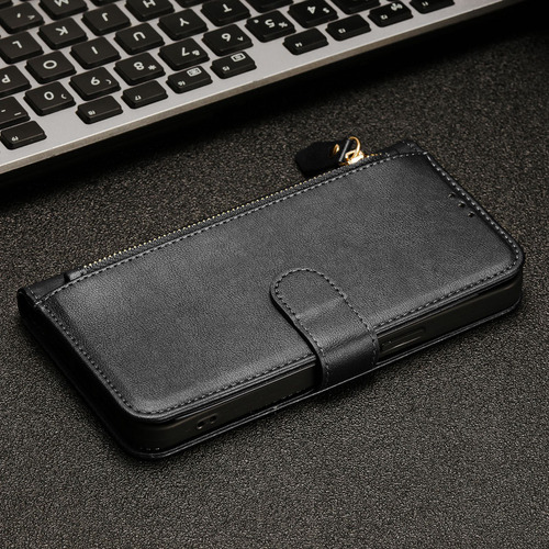 Funda De Piel Con Cierre De Primera Calidad Para Motorola E40, A Prueba De Golpes, Protección De 360°, Cartera, Bloqueo Rfid, Soporte