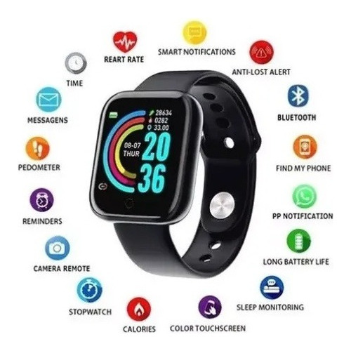 Combinación De Audífonos Bluetooth Y Reloj Deportivo