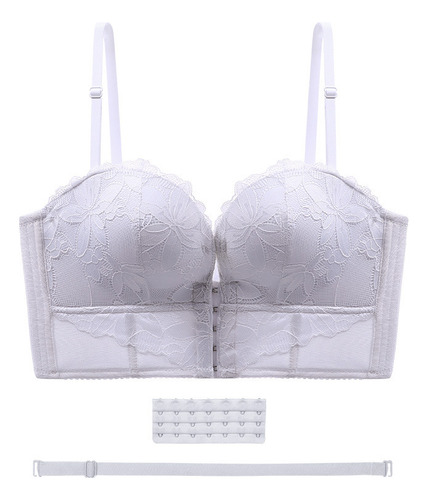 Brasier Sin Tirantes Con Cierre Frontal Y Realce Invisible