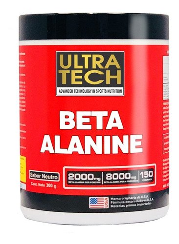 Beta Alanina Aminoácido  X 300 Grs Pura 100 % Ultra Tech