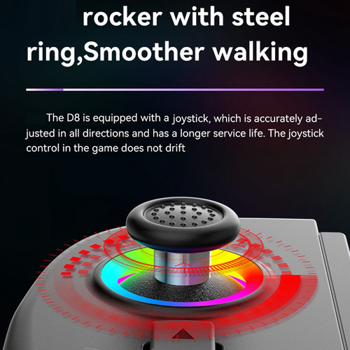 D8 Mobile Stretch Com Gamepad Leve Para Dual Hall Wireless