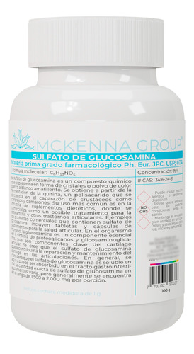 Sulfato Glucosamina  100 Gr - g a $289