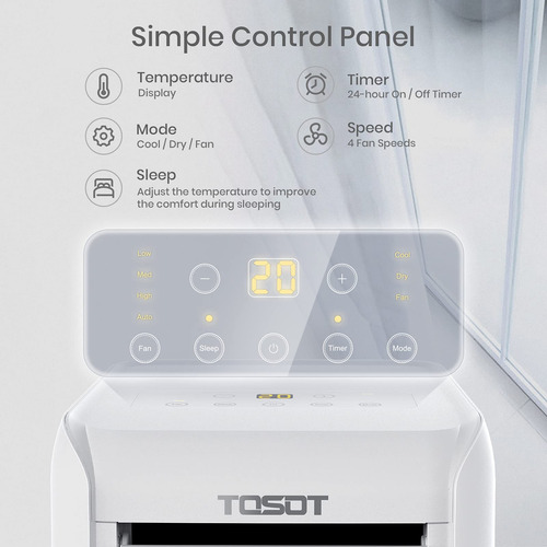Ar Condicionado Tosot Aovia 8.000 Btu 3 Em 1 Portátil Ac Whi