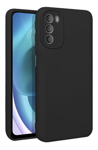 Funda Silicona Mate Protege Cámara Felpa Compatible Moto G51