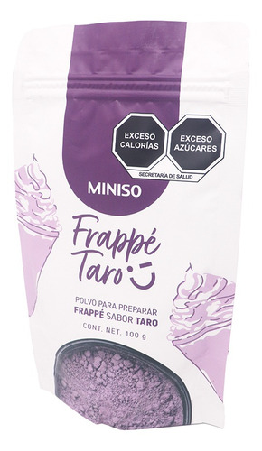 Miniso Polvo Para Frappe 100 Gr Taro