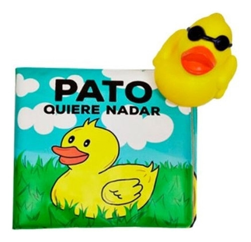 Pato Quiere Nadar - Libro De Baño + Pato De Goma Con Chifle, de No Aplica. Editorial S/D, tapa blanda en español, 2021