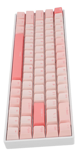 Teclado Mecânico Com Fio Usb C 60% 68 Teclas Rgb Retroilumin
