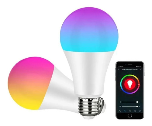 Lámpara Led Audioritmica Smart 9w App Desde Celular Pack X 5