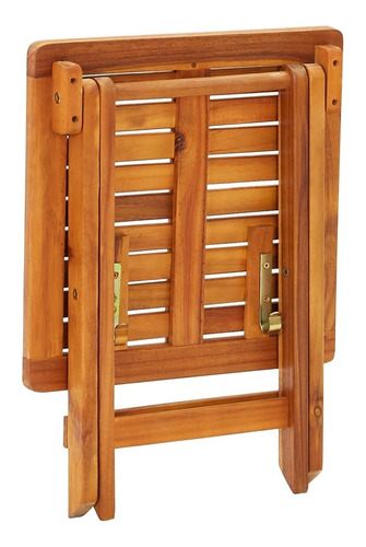 Camastro De Jardín Con Mesa Y Cojín De Madera De Acacia M2