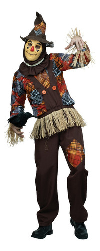 Disfraz Harvester Scarecrow/ Espantapajaros (talla S) Incluye: Máscara Delátex Con Sombrero, Overol Y Camisa