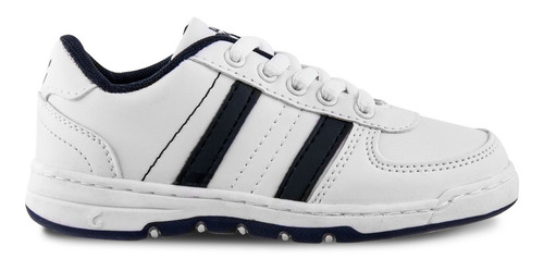 Tenis Colegial Boby Cordon Blanco Azul Unisex Los Gomosos