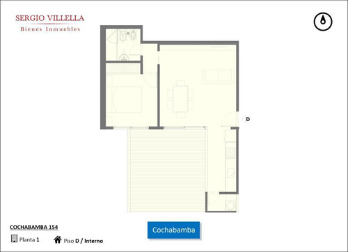 Imagen 2 de 5 de Cochabamba 154 - Departamento De Un Dormitorio En Venta - Rosario