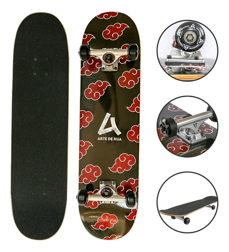 Skate Profissional Skateboard Shape Maple Chinês + Abec 7