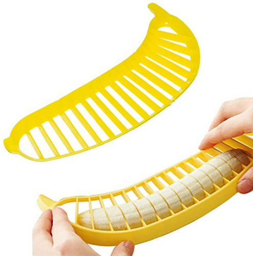 Imagen 1 de 10 de ¡ Rebanador Banana Rodajas Banano Cereales Ensalada Niño !!