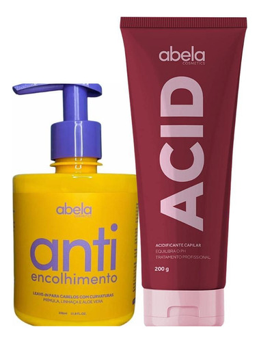 Kit Abela Cosmetics - Anti Encolhimento 350ml E Acid 200g