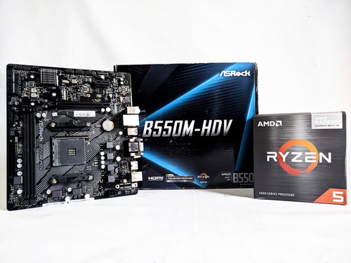 Mobo B550m - Hdv + Procesador Ryzen 5600g + 16gb De Ram  