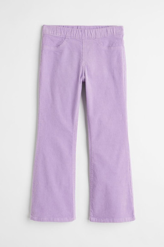 Pantalón Flared H&m Kids Purpura Talle 4/5 Años