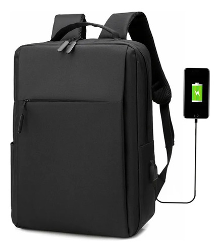 Bolso Ejecutiva Porta Notebook Con Usb Mochila Anti Robo ©  