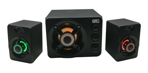 Imagen 3 de 5 de Parlante Bluetooth Gtc Con Luces Spg-130