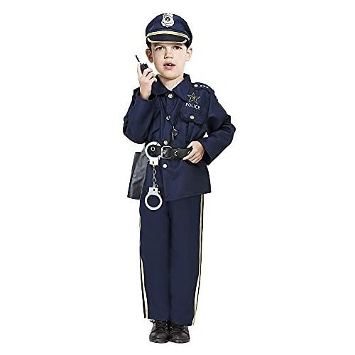 Pinkdoiphin Disfraz De Policía De Halloween Para Niños, Jueg