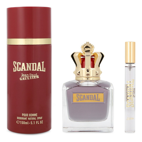 Set Jean Paul Gaultier Scandal Men 3pzs - Caballero