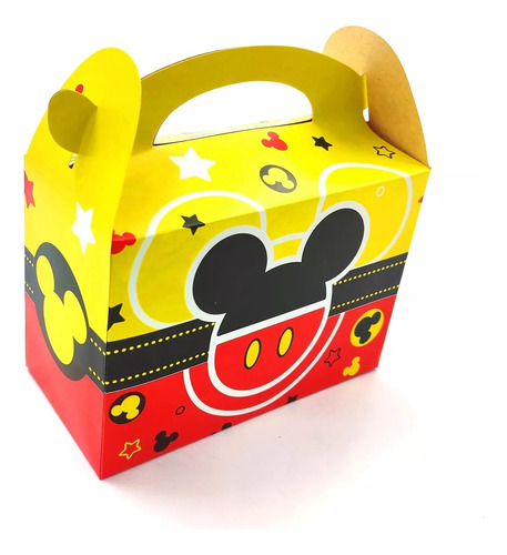 Caja Mickey Logo Cajita Feliz Sorpresa X12 Unidades 