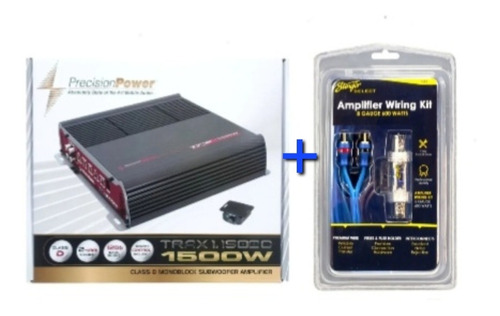 Amplificdor Clase D Precision Power 1500wats Y Kit De Cables