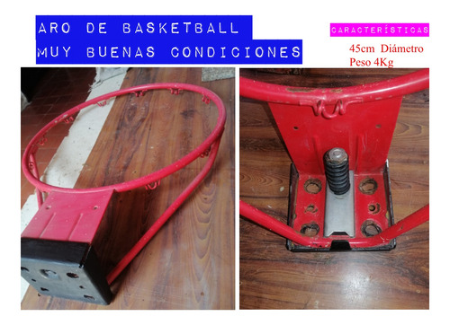 Aro De Basquet Con Balon Excelentes Condciones