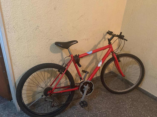 Bicicleta Mountain Bike Roja Rodado 26