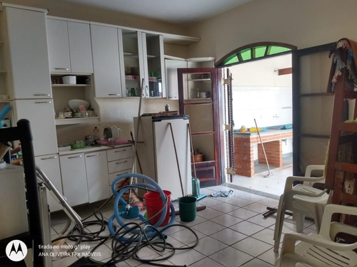 Imagem 15 de 30 de Casa Com Piscina Na Praia À 1,30 Km Do Mar, No Bairro Cibratel 2 Em Itanhaém, Com Edícula, Ducha, Área Gourmet Com Churrasqueira