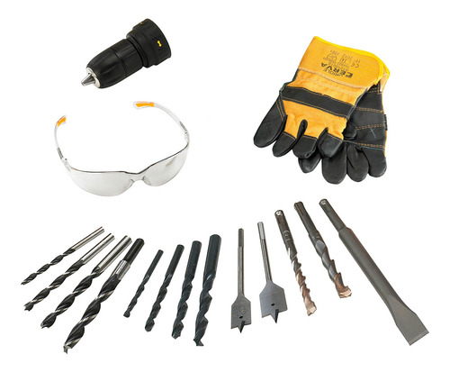 Rotomartillo Sds 1000w + Cja Tstak + 16acc Dewalt D25417kt-b