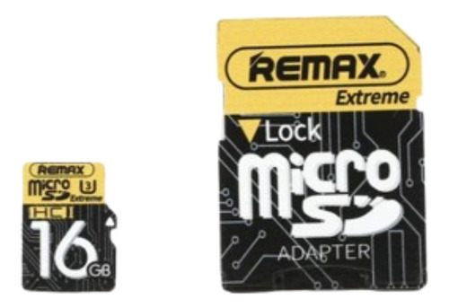 Micro Sd Remax 16gb U3 Con Adaptador