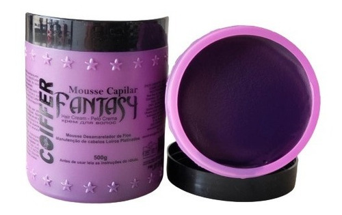 Imagem 2 de 5 de Mousse Capilar Fantasy Coiffer 500g Desamarelador