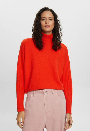 Sweater De Cuello Alto Mujer Esprit