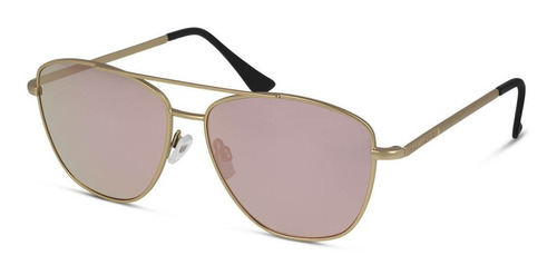 Anteojos de sol Hawkers Lifestyle Lax One size, diseño Karat Rose Gold, color rosa con marco de acero inoxidable color dorado, lente rosa de copoliéster tr18 espejada, varilla dorada de acero inoxidable - A1804