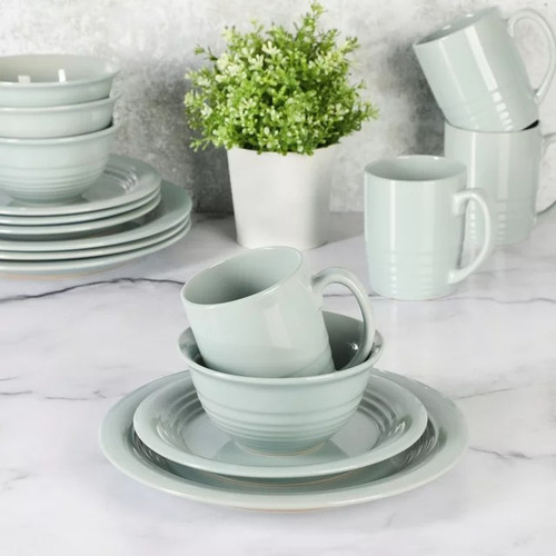 Juego Set De Loza 16 Piezas Porcelana Vajilla/platos/tazas B
