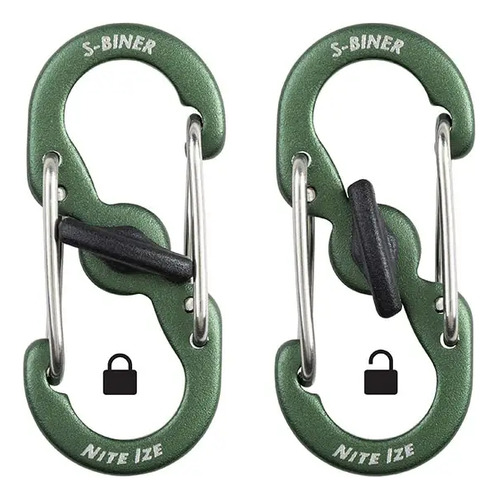 Nite Ize Pack 5 S-biner® Microlock® Aluminum Colors U S A
