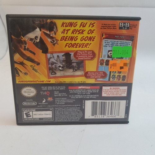 Juego Kung Fu Panda 2 Nintendo Ds Fisico Solo Oportunidades
