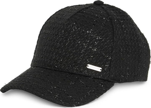 Steve Madden Gorra Béisbol Tweed Mujer, Negro