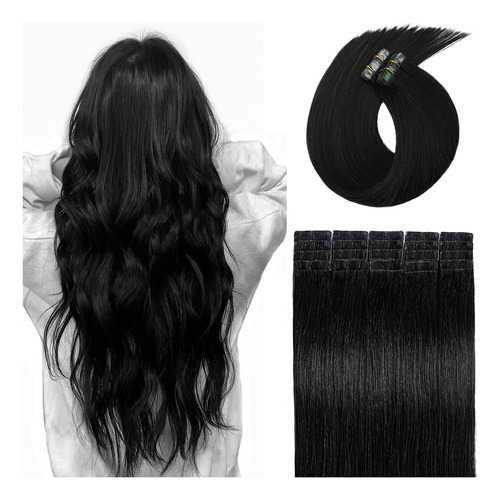 22 Pulgadas, 20 Extensiones De Cabello Humano Natural, Sin C