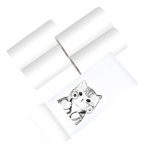 Rollo Repuesto Impresion Mini Impresora Térmica Portátil X5 Color Blanco