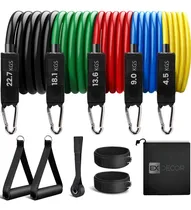 Comprar Kit Tubing Elástico 11 Itens Extensor Para Treinamento Funcional Pilates Fisioterapia Academia Ginastica Musculação Ex Decor