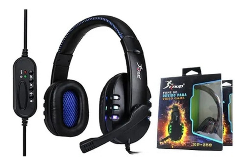 Imagem 4 de 6 de Fone De Ouvido Gamer Knup Kp-359 Com Conexão Usb E Controle