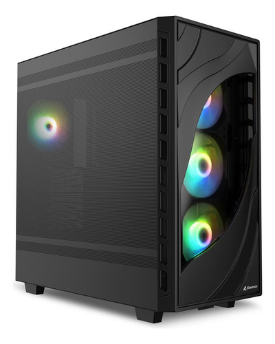 Gabinete Atx Gamer Sharkoon Rebel C80m Rgb Panel Metal Negro