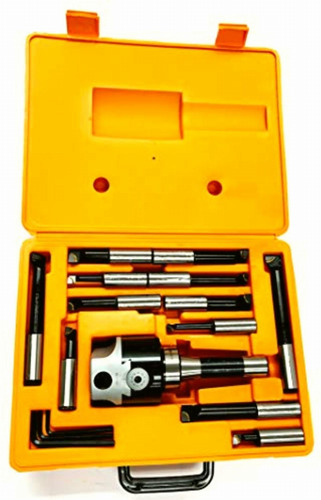 Hhip 1001-0107 Boring Tool Set, R8 Shank Taper, 3  Head