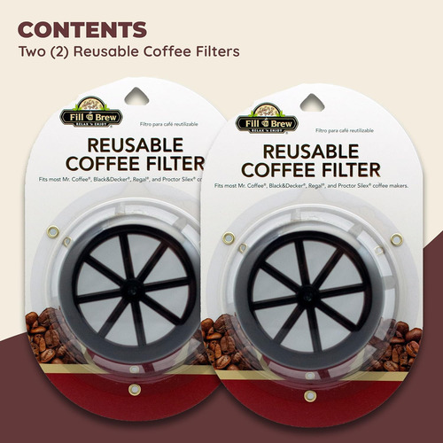 Fill N Brew Canasta De Filtro De Café Reutilizable Para La M