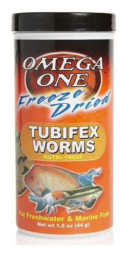 Tubifex Worms Liofilizado 44gr Snacks Peces Acuario Pecera
