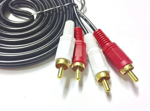 Cable Rca 2 Rca A 2 Rca Macho 3 Metros Audio Stereo