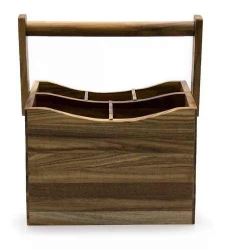 Porta utensilios de madera de acacia - Mar Vidal
